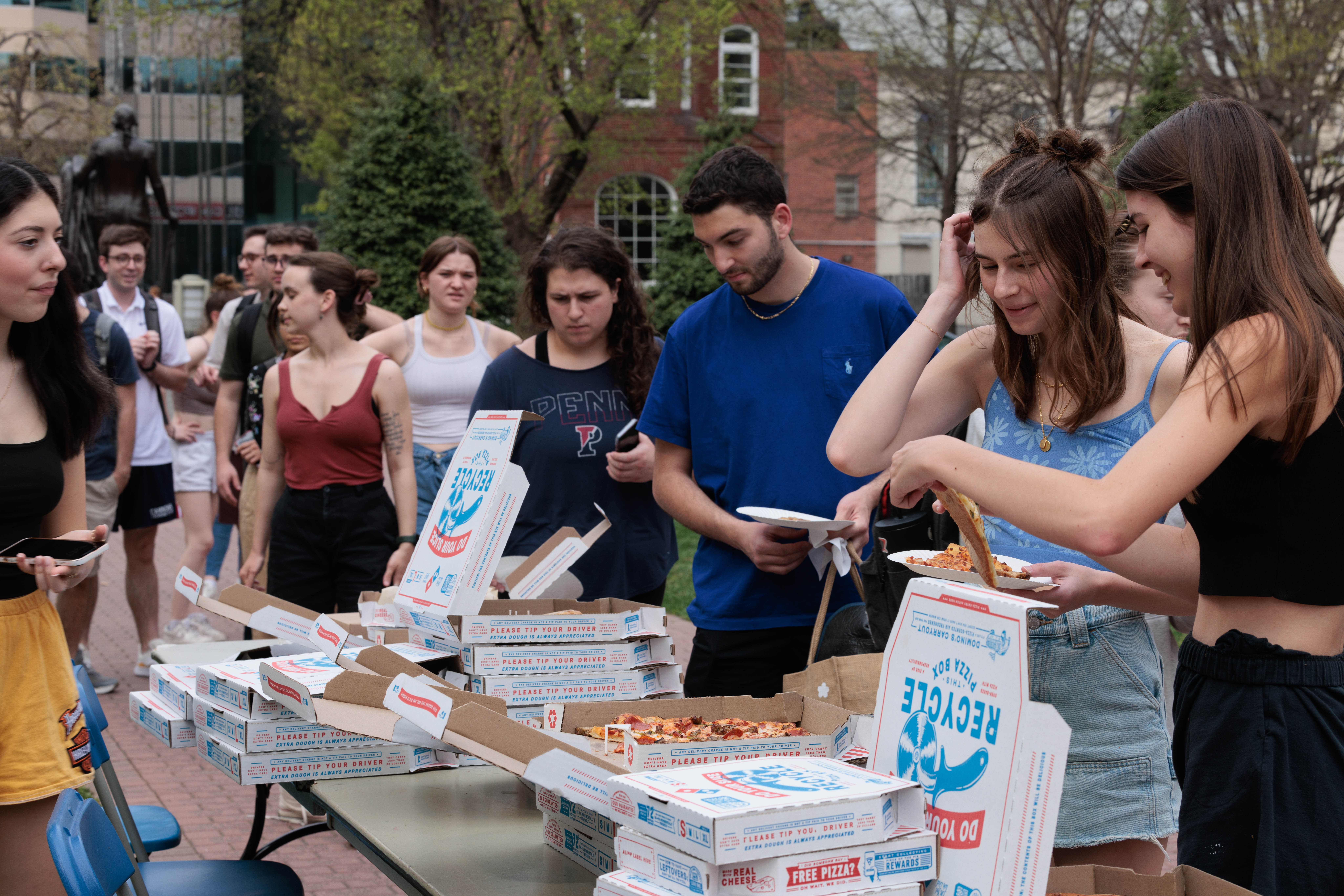 Students enjoying Music in the Yard