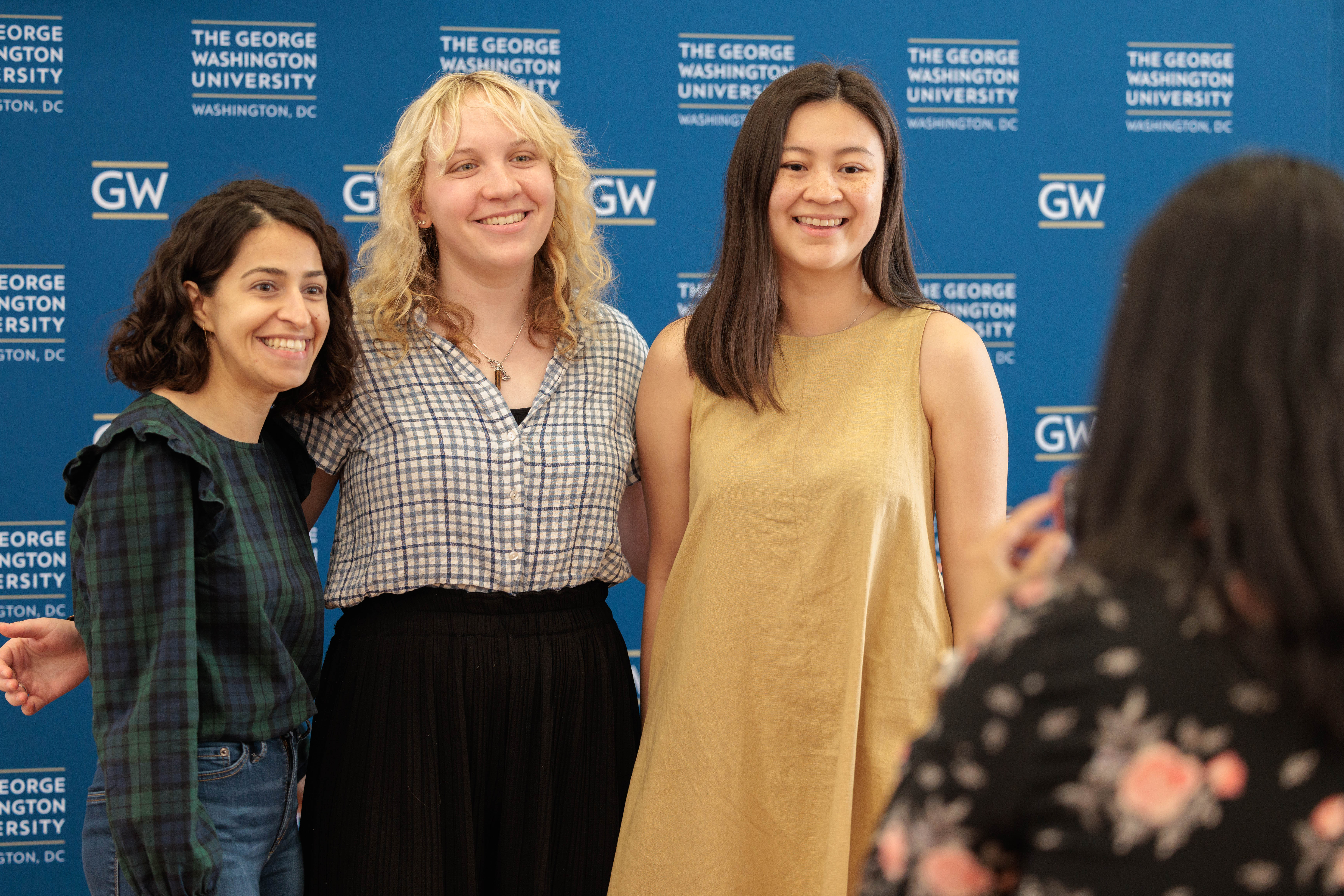 Students enjoying the GPSAW Reception