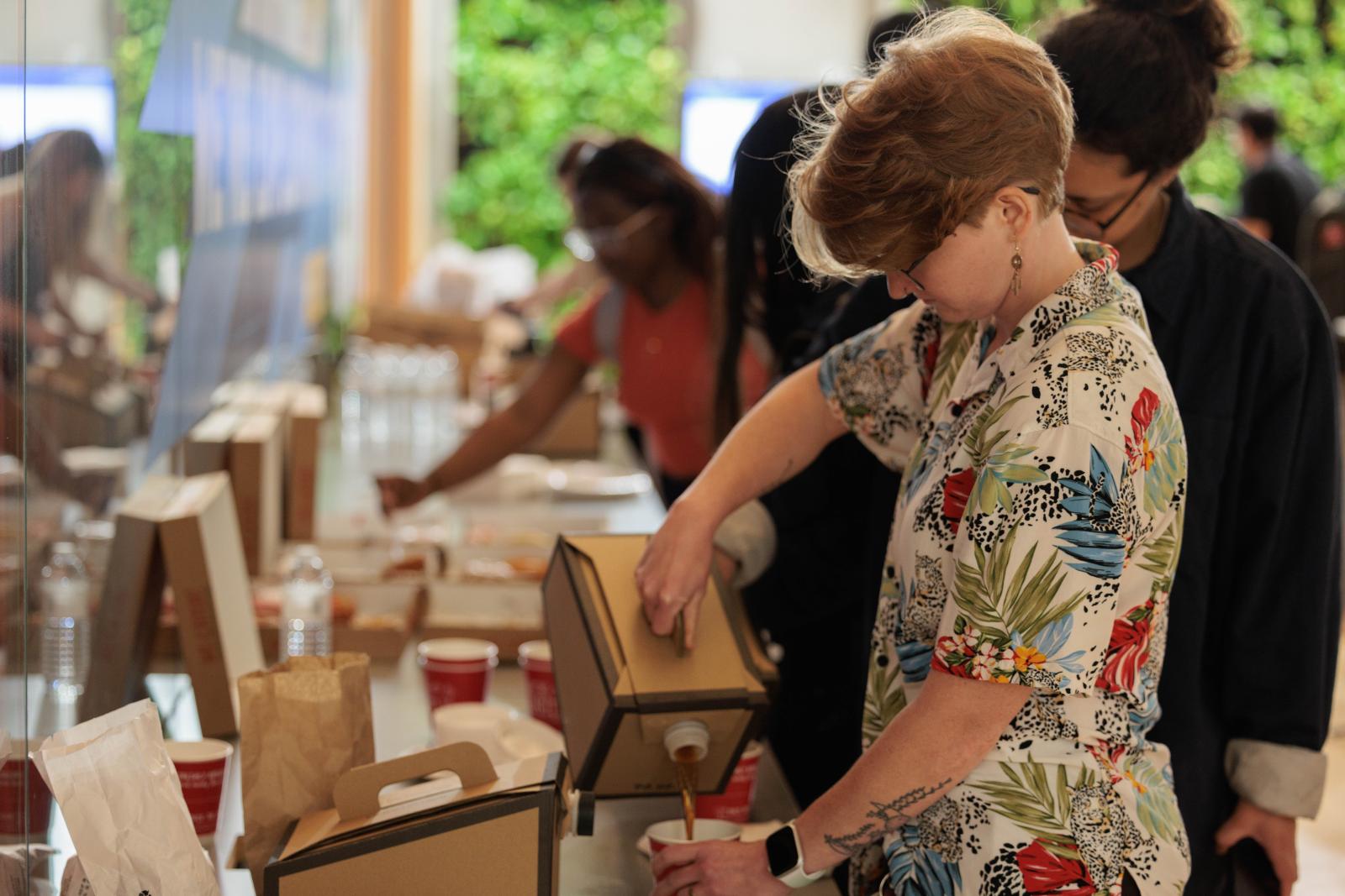 Graduate Assistants enjoying Coffee Break